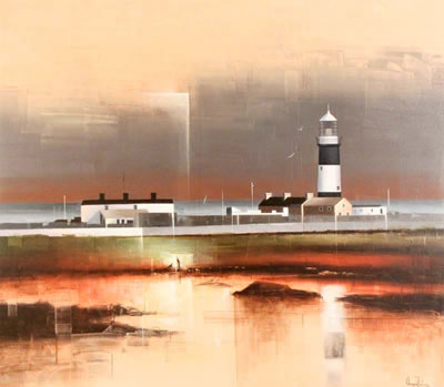 "Tory Island Lighthouse, Bloody Foreland, Co. Donegal" by Verner Finlay - Auction record, sale price, and art valuation. Compare with similar artists and explore comparable artworks.