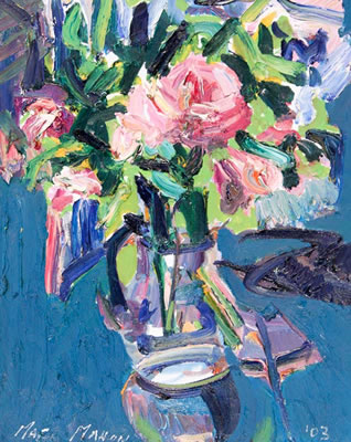 "Still Life - Flowers in a Vase" by Brian McMahon - Auction record, sale price, and art valuation. Compare with similar artists and explore comparable artworks.