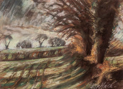 Longford Fields by Fred McElwee - Auction record, sale price, and art valuation. Compare with similar artists and explore comparable artworks.