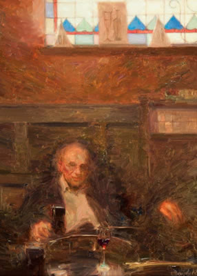 Kenneth McKendry (20th/21st Century) 'Interior, John Hewit Bar, Belfas