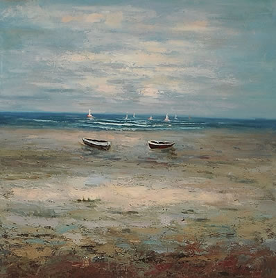 Low Tide by Harry Palson - Auction record, sale price, and art valuation. Compare with similar artists and explore comparable artworks.