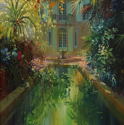"Le Bassin au Milieu des Fleurs" by Laurent Parcelier - Auction record, sale price, and art valuation. Compare with similar artists and explore comparable artworks.