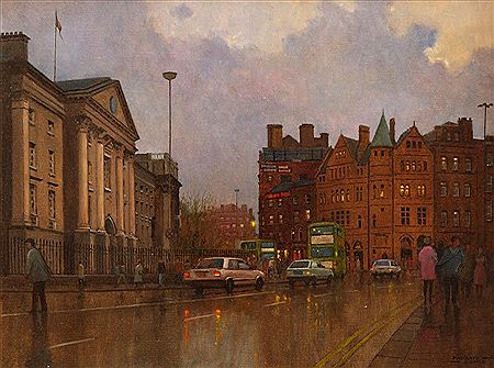 "November Evening College Green"