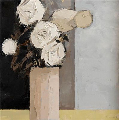 White Roses by Paul Donaghy - Auction record, sale price, and art valuation. Compare with similar artists and explore comparable artworks.