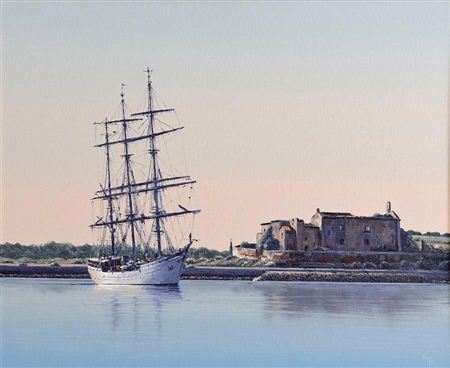 Schooner at Anchor