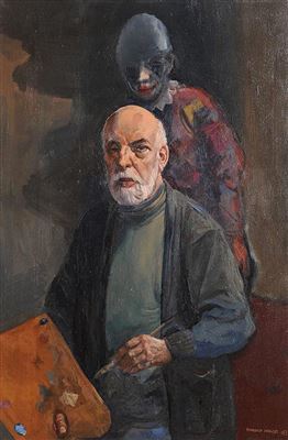 Portrait of Harold Wood: Self-portrait