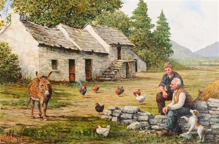 The Farm Yard by Tony McNally - Auction record, sale price, and art valuation. Compare with similar artists and explore comparable artworks.