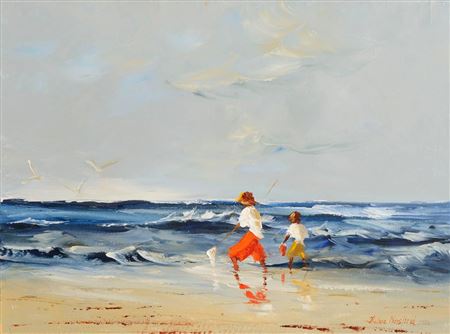 Fishing by the Shore