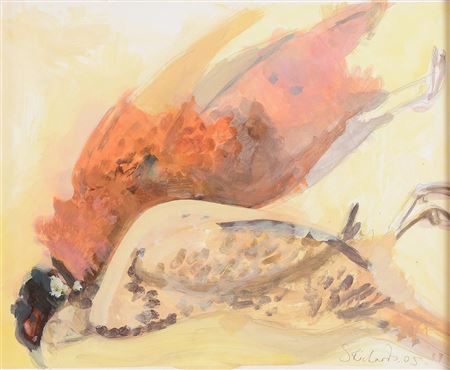 Pheasants by Sarah Richards - Auction record, sale price, and art valuation. Compare with similar artists and explore comparable artworks.