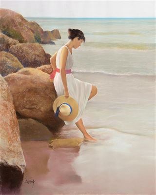 Girl at Water Edge
