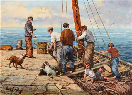 Sample artwork by Tony McNally (Born 1953), known for painting - View similar artists and auction records