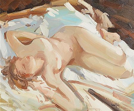 Sleeping Nude by Liam Kelly - Auction record, sale price, and art valuation. Compare with similar artists and explore comparable artworks.
