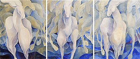 Dancing Horses (triptych)