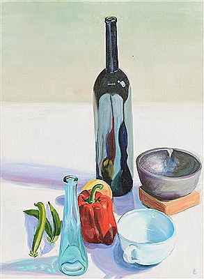 Still Life - Vessels and Fruit