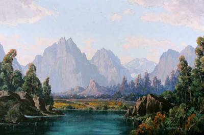 High Sierras Landscape by Joseph Frey - Auction record, sale price, and art valuation. Compare with similar artists and explore comparable artworks.