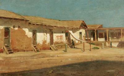 Early Los Angeles Adobe Scene