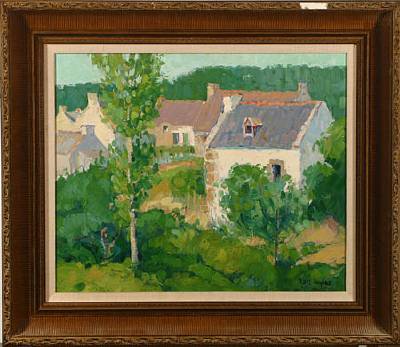 Houses in Landscape by Daisy Marguerite Hughes - Auction record, sale price, and art valuation. Compare with similar artists and explore comparable artworks.