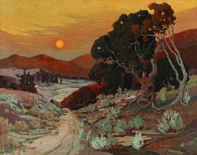 Sample artwork by Howard Edwards (1884 - 1953), known for landscape, portrait, indian life - View similar artists and auction records