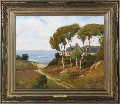 Vista of the Pacific - Laguna Beach Cal by Dana Bartlett - Auction record, sale price, and art valuation. Compare with similar artists and explore comparable artworks.