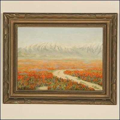 Poppies, Lupines... by Charles Wesley Nicholson - Auction record, sale price, and art valuation. Compare with similar artists and explore comparable artworks.