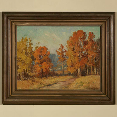 Autumn Landscape by Alfred Schroff - Auction record, sale price, and art valuation. Compare with similar artists and explore comparable artworks.