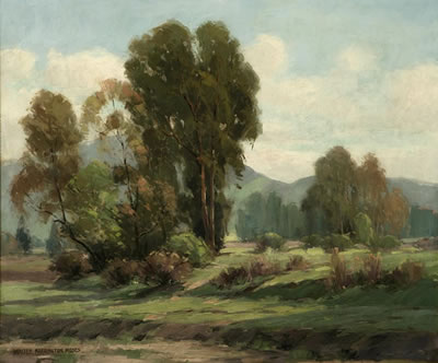 Sample artwork by Walter Farrington Moses (1874 - 1947), known for landscape, figure and still life painting - View similar artists and auction records