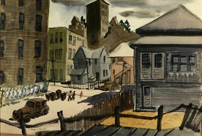 Urban street scene
