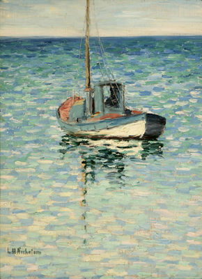 One-Man Fishing Boat by Lillie May Nicholson - Auction record, sale price, and art valuation. Compare with similar artists and explore comparable artworks.