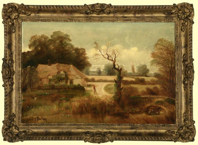 Cottage in a landscape by Edward Priestley - Auction record, sale price, and art valuation. Compare with similar artists and explore comparable artworks.