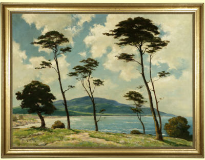 Monterey coastal by Dedrick Brandes Stuber - Auction record, sale price, and art valuation. Compare with similar artists and explore comparable artworks.