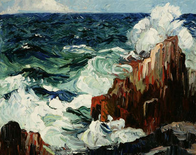 Sample artwork by Helen Hamilton (1889 - 1970), known for landscape, seascape-marine paintings - View similar artists and auction records