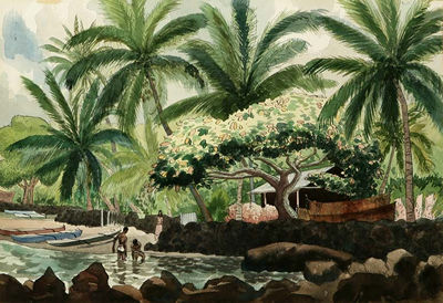 Hawaii Waterfront Residence by Standish Backus Jr - Auction record, sale price, and art valuation. Compare with similar artists and explore comparable artworks.