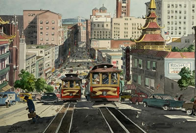 San Francisco Impressions by James March Phillips - Auction record, sale price, and art valuation. Compare with similar artists and explore comparable artworks.