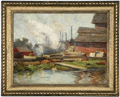 Industrial view of Rochester, NY (possibly)