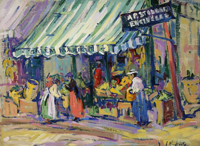Market Day (Gloucester) by Louise Woodroofe - Auction record, sale price, and art valuation. Compare with similar artists and explore comparable artworks.