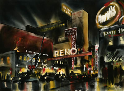 Reno by Jack Laycox - Auction record, sale price, and art valuation. Compare with similar artists and explore comparable artworks.