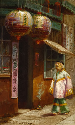 Figure in a Chinatown alley