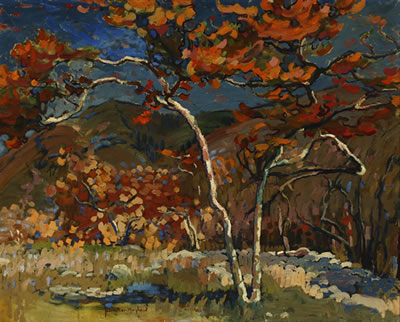Sample artwork by Nell Danely Brooker Mayhew (1875 - 1940), known for landscape painting, etching, mural decoration - View similar artists and auction records