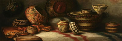 Indian Baskets by Ellen Frances Burpee Farr - Auction record, sale price, and art valuation. Compare with similar artists and explore comparable artworks.