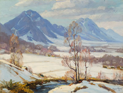 March Day, Looking from Wide Acres Toward Boulder
