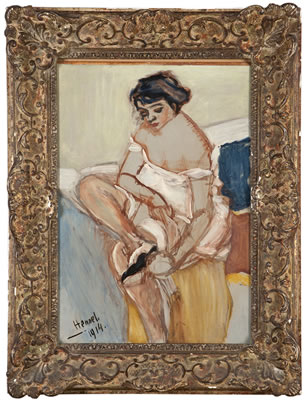Figure dressing by Maurice Hensel - Auction record, sale price, and art valuation. Compare with similar artists and explore comparable artworks.