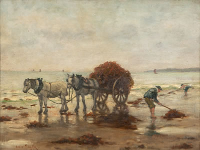 Kelp gatherers, likely Holland