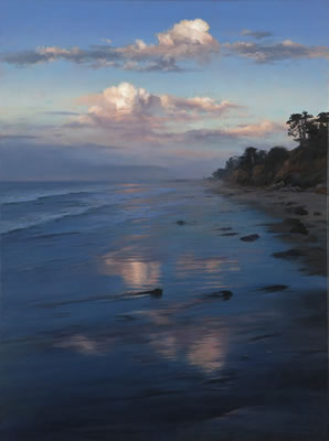 Sample artwork by Richard Schloss (Born 1953), known for landscape, coastal view painting - View similar artists and auction records