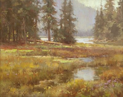 "'Fallen Sentinel, Sparks Lake, Oregon'"