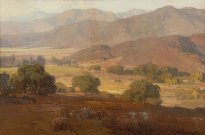 Sweeping view of Big Tujunga Canyon by Hanson Duvall Puthuff - Auction record, sale price, and art valuation. Compare with similar artists and explore comparable artworks.