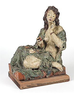 Seated draped figure playing cards by Susi Singer-Schinnerl - Auction record, sale price, and art valuation. Compare with similar artists and explore comparable artworks.