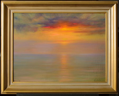 Sunset Seascape by Theodore Nicolai Lukits - Auction record, sale price, and art valuation. Compare with similar artists and explore comparable artworks.