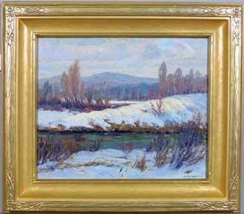 Sample artwork by Jefferson Stephen Ward (1876 - 1949), known for landscape and coastal marine painting - View similar artists and auction records