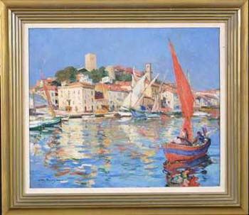 Italian Harbor by Jules Francois Pages - Auction record, sale price, and art valuation. Compare with similar artists and explore comparable artworks.