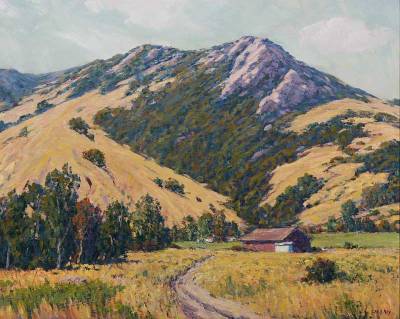 Cabin in mountain landscape by Gary Ray - Auction record, sale price, and art valuation. Compare with similar artists and explore comparable artworks.